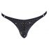 Svenjoyment - perizoma uomo nero con strass - M