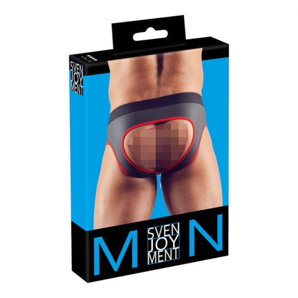 Jockstrap Aperto Svenjoyment (nero con bordatura rossa) 