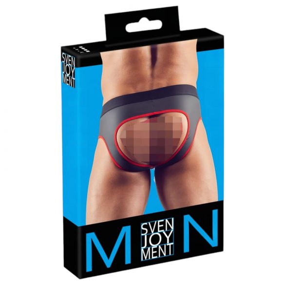 Jockstrap Aperto Svenjoyment (nero con bordatura rossa) 