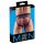 Svenjoyment - Slip jock aperto (nero-rosso) - L