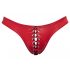 Slip da uomo lucido con lacci frontali nero (rosso) Svenjoyment  - M