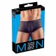 Boxer Maschile Sexy Trasparente a Righe (Nero)  - M