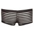 Boxer Maschile Sexy Trasparente a Righe (Nero)  - M