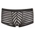 Boxer Maschile Sexy Trasparente a Righe (Nero)  - L