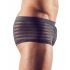 Boxer Maschile Sexy Trasparente a Righe (Nero)  - XL