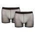 Svenjoyment - set boxer trasparenti - nero (2 pezzi) S-L