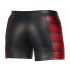 Boxer Sexy da Uomo con Strisce Laterali Bordeaux e Cerniera (Nero) 