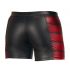 Boxer Sexy da Uomo con Strisce Laterali Bordeaux e Cerniera (Nero)  - M