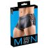 Boxer maschile Svenjoyment con laccetti laterali e zip frontale (nero) 