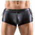 Boxer maschile Svenjoyment con laccetti laterali e zip frontale (nero) 