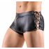 Boxer maschile Svenjoyment con laccetti laterali e zip frontale (nero) 