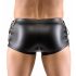 Boxer maschile Svenjoyment con laccetti laterali e zip frontale (nero) 