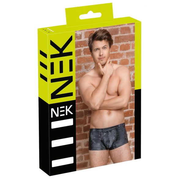 NEK - Boxer nero a stampa effetto pelle di serpente - XL