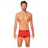 Obsessive - Boxer rosso con dettagli trasparenti - L/XL