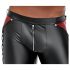 NEK - Pantaloni lunghi nero-rosso eleganti e seducenti - M