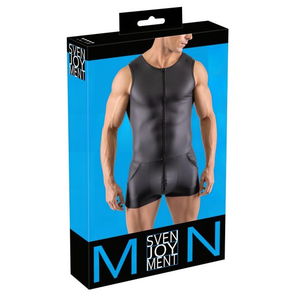 Svenjoyment - Tutina corta senza maniche da uomo (nero) - M