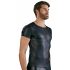 Maglia uomo nera a maniche corte con dettagli metallici e lacci - NEK  - M