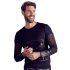 NEK - maglia a maniche lunghe con incrocio per uomo (nera)