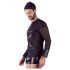 NEK - maglia a maniche lunghe con incrocio per uomo (nera)