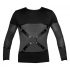 NEK - maglia a maniche lunghe con incrocio per uomo (nera) - M