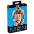 Svenjoyment - Set per cameriere uomo con tanga (nero-bianco) - M