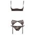 Set di Lingerie Sexy Classica in Pizzo Nero - Cottelli  - 80B/M