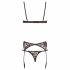 Set di Lingerie Sexy Classica in Pizzo Nero - Cottelli  - 80B/M