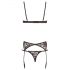 Set di Lingerie Sexy Classica in Pizzo Nero - Cottelli  - 80B/M