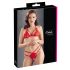 Set di lingerie in pizzo rosso aperto Cottelli  - M