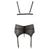 Set Intimo in Pizzo Sensuale per la Donna Seducente - Taglie Forti (nero) 