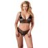 Set intimo in pizzo fine taglie forti Cottelli (nero) 