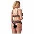 Set intimo in pizzo fine taglie forti Cottelli (nero) 