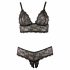 Set intimo in pizzo fine taglie forti Cottelli (nero) 