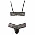 Set intimo in pizzo fine taglie forti Cottelli (nero) 