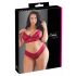 Set Lingerie in Pizzo Morbido Plus Size Cottelli (rosso) 