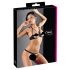 Cottelli - Set reggiseno con anelli in metallo (nero)