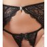 Abierta Fina - Set di Reggiseni in Pizzo Scintillante (nero) 