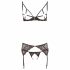 Abierta Fina - Set di Reggiseni in Pizzo Scintillante (nero) 