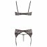 Abierta Fina - Set di Reggiseni in Pizzo Scintillante (nero) 