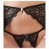 Abierta Fina - Set di Reggiseni in Pizzo Scintillante (nero)  - L