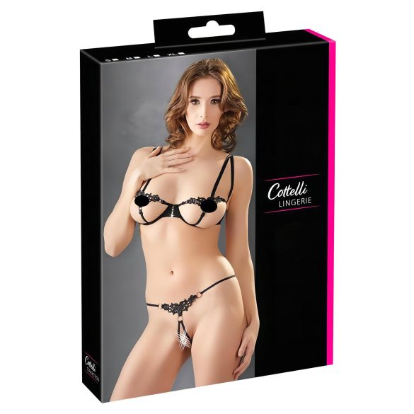 Set Reggiseno Brillante Ricamato Cottelli (nero) 