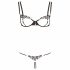 Set Reggiseno Brillante Ricamato Cottelli (nero) 