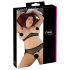 Set di intimo sexy in pizzo con perle - Cottelli Taglie Forti (nero) 