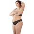 Set di intimo sexy in pizzo con perle - Cottelli Taglie Forti (nero) 