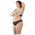 Set di intimo sexy in pizzo con perle - Cottelli Taglie Forti (nero) 