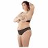 Set di intimo sexy in pizzo con perle - Cottelli Taglie Forti (nero)  - XL