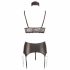 Set Intimo Luccicante con Pizzo e Accessori Bondage di Cottelli (4 pezzi)  - L