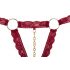 Set intimo aperto con anelli metallici Cottelli (bordeaux) 