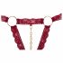 Set intimo aperto con anelli metallici Cottelli (bordeaux) 