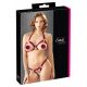 Set intimo aperto con anelli metallici Cottelli (bordeaux)  - M/L